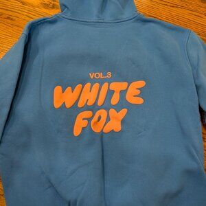 White Fox blue hoodie (S/M)
